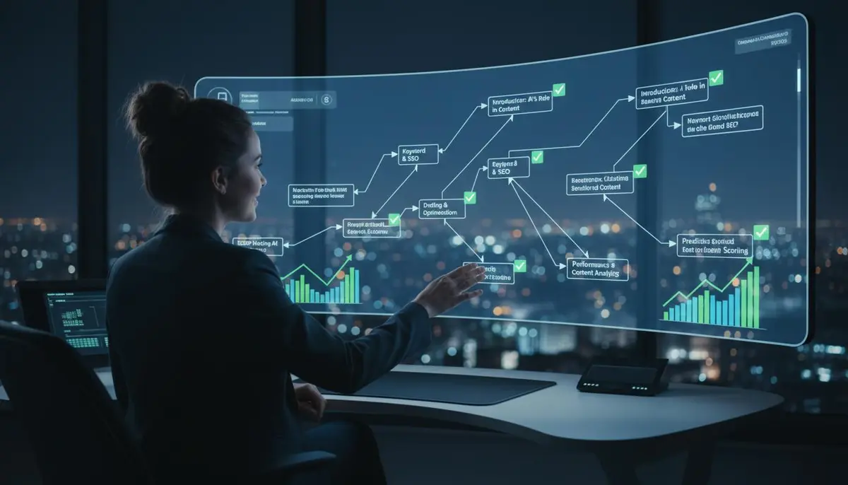 عناصر بصری و جداول که توسط ماشین تولید محتوا ساخته شده